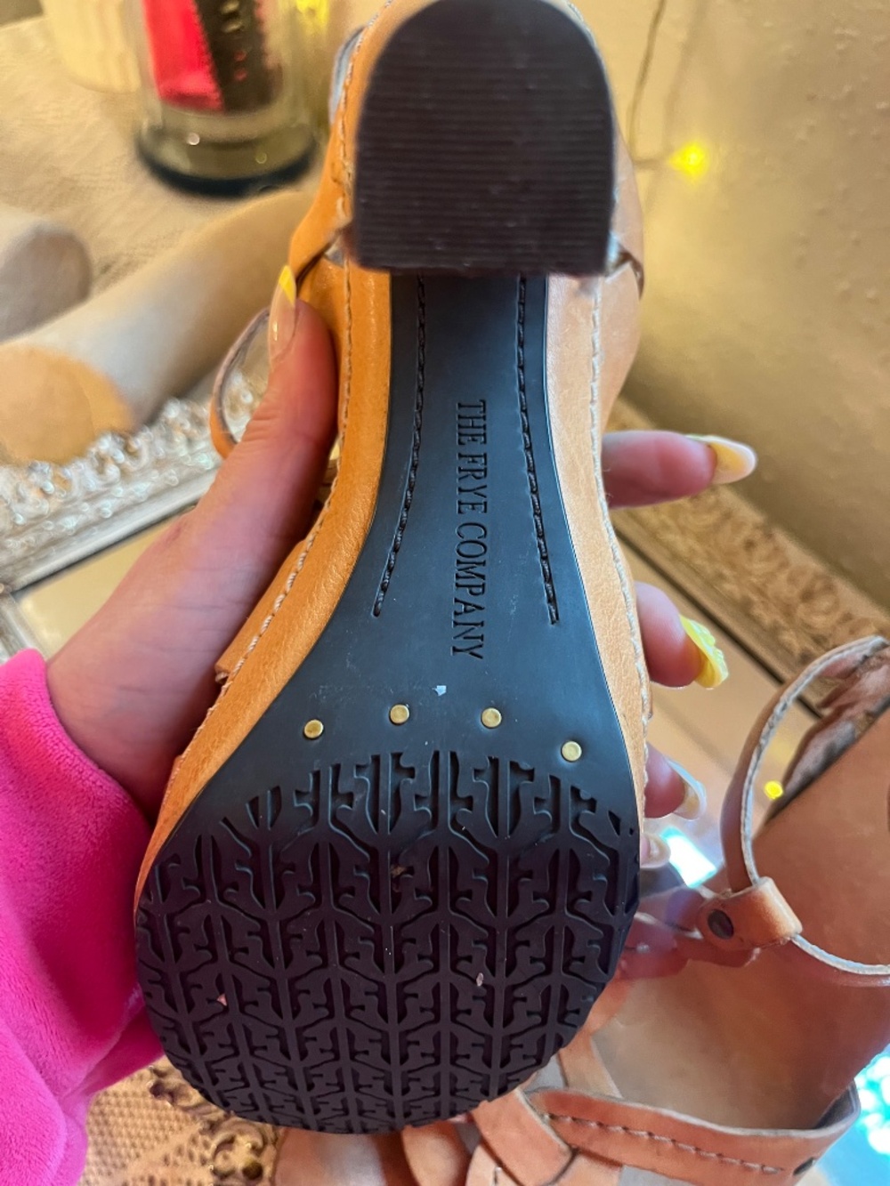 Frye Leather Braided Platform Heeled Sandals - Picture 3 of 7